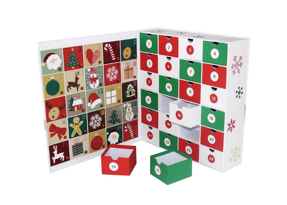 Good price Indah Mewah Natal Kemasan Kalender Natal Layanan Laci OEM on line