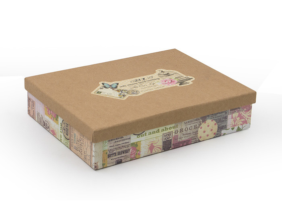 Good price Ramah lingkungan kraft Paper Gift Box dengan tutup Kemasan Gift Box untuk Kaos / Garment on line
