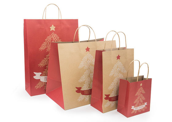 kualitas Tas Kertas Brown Natal mesin dibuat kantong kertas kraft pabrik