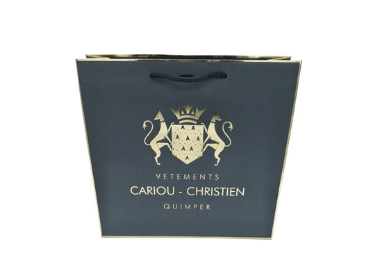 Good price Luxury Large Paper Gift Bags Dengan Menangani Logo Pencetakan Merek Disesuaikan on line