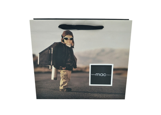 Good price Daur Ulang Pribadi Kraft Paper Shopping Bags Dengan Cotton Ribbon Handle on line