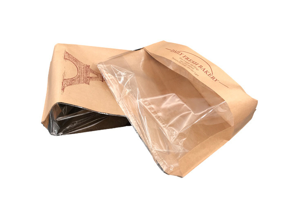 Good price Kraft Tas Kemasan Makanan Ramah Lingkungan Dengan Sertifikasi CE Jendela Depan on line
