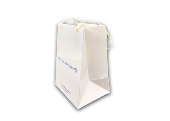 Good price High-End Present Paper Bag / Custom Perhiasan Kemasan Ribbon Handles on line