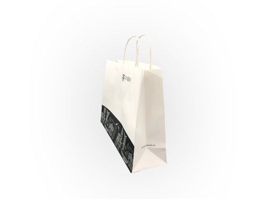 Good price Kemasan Kertas Eco Putih / Tas Belanja Besar Kertas Dengan Pegangan on line
