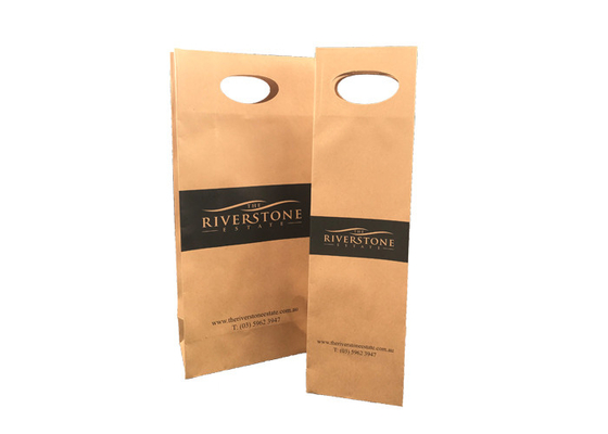 Good price Berkelanjutan Natural Custom Printed Wine Boxes Dengan Jendela Die Cut Handle on line