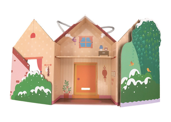 Good price Romantic Paper Gift Packaging Box / Cardboard House Shaped Gift Box on line
